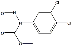3,4-ジクロロ-N-ニトロソカルバニル酸メチル 化学構造式