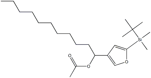 Acetic acid 1-[5-(tert-butyldimethylsilyl)-3-furyl]undecyl ester Struktur
