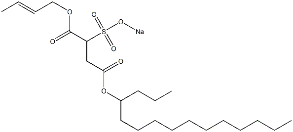 2-(ソジオスルホ)こはく酸4-ペンタデシル1-(2-ブテニル) 化学構造式