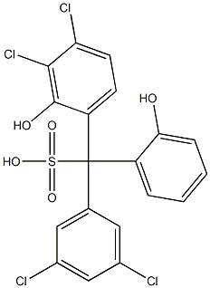 (3,5-Dichlorophenyl)(3,4-dichloro-2-hydroxyphenyl)(2-hydroxyphenyl)methanesulfonic acid