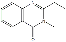 2-Ethyl-3-methyl-3,4-dihydroquinazoline-4-one 结构式