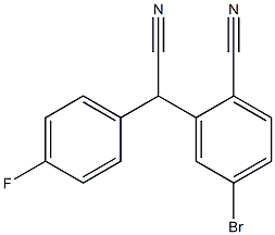 (2-Cyano-5-bromophenyl)(4-fluorophenyl)acetonitrile