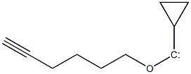 Cyclopropyl 5-hexynyloxycarbene,,结构式