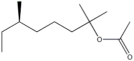 [R,(-)]-2,6-Dimethyl-2-octanol acetate Structure