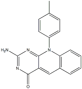 2-Amino-10-(p-tolyl)pyrimido[4,5-b]quinolin-4(10H)-one Structure