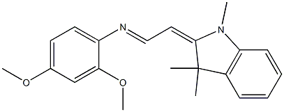 2-[2-(2,4-Dimethoxyphenylimino)ethylidene]-1,3,3-trimethylindoline Struktur