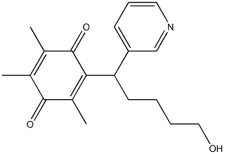  2-[1-(3-Pyridinyl)-5-hydroxypentyl]-3,5,6-trimethyl-p-benzoquinone