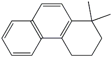 1,2,3,4-テトラヒドロ-1,1-ジメチルフェナントレン 化学構造式