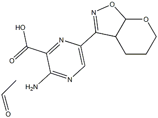 [2-Amino-5-[(3a,5,6,7a-tetrahydro-4H-pyrano[3,2-d]isoxazol)-3-yl]pyrazine-3-carboxylic acid ethyl]1-oxide Struktur