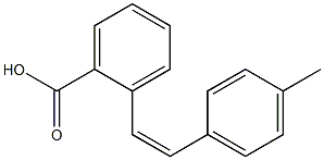 (Z)-4'-メチルスチルベン-2-カルボン酸 化学構造式