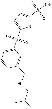 5-[[3-[[(2-Methylpropyl)amino]methyl]phenyl]sulfonyl]-2-thiophenesulfonamide