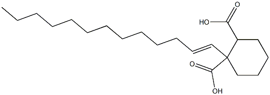 Cyclohexane-1,2-dicarboxylic acid hydrogen 1-(1-tridecenyl) ester 结构式