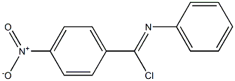 N-(Chloro 4-nitrophenylmethylene)benzenamine Struktur