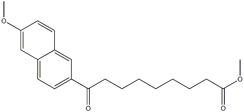 9-Oxo-9-[6-methoxy-2-naphtyl]nonanoic acid methyl ester Structure