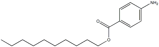 4-Aminobenzoic acid decyl ester Struktur