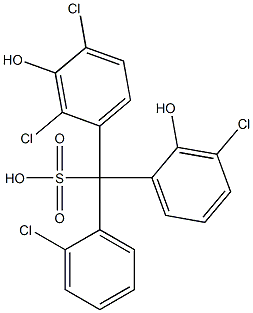 (2-Chlorophenyl)(3-chloro-2-hydroxyphenyl)(2,4-dichloro-3-hydroxyphenyl)methanesulfonic acid