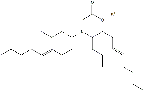 N,N-Di(7-dodecen-4-yl)glycine potassium salt Structure