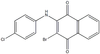 2-Bromo-3-(4-chlorophenyl)amino-1,4-naphthoquinone,,结构式