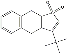 3a,4,9,9a-Tetrahydro-3-tert-butylnaphtho[2,3-b]thiophene 1,1-dioxide Structure