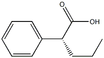 [R,(-)]-2-Phenylvaleric acid Struktur