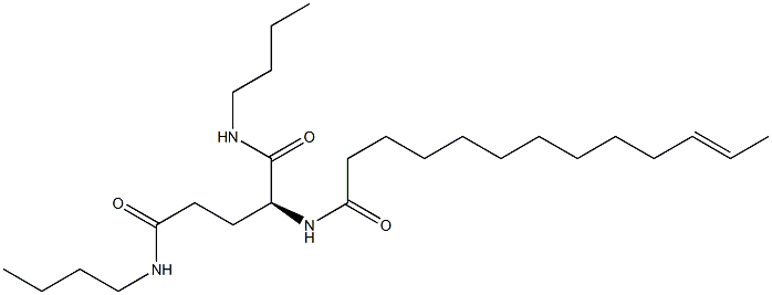 N2-(11-Tridecenoyl)-N1,N5-dibutylglutaminamide Structure