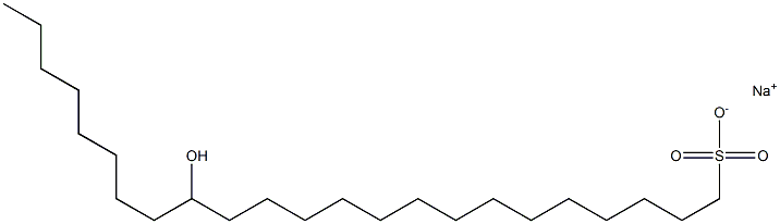 15-Hydroxytricosane-1-sulfonic acid sodium salt Struktur