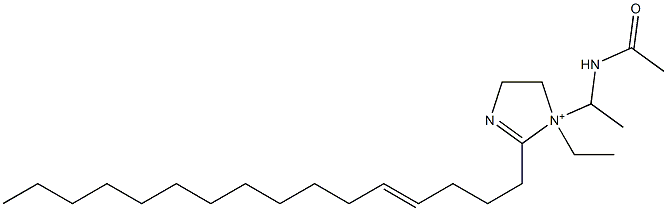 1-[1-(Acetylamino)ethyl]-1-ethyl-2-(4-hexadecenyl)-2-imidazoline-1-ium,,结构式