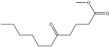 5-オキソウンデカン酸メチル 化学構造式