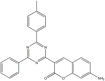 7-Amino-3-[4-phenyl-6-(p-tolyl)-1,3,5-triazin-2-yl]coumarin