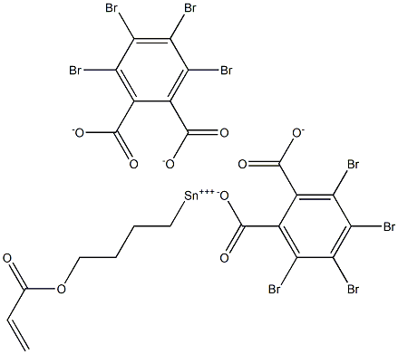 Acryloyloxybutyltin(IV)tetrabromophthalate