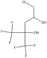 5-Chloro-1,1,1-trifluoro-2-(trifluoromethyl)-2,4-pentanediol,,结构式