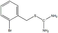 Diamino[(2-bromophenylmethyl)thio]methylium,,结构式