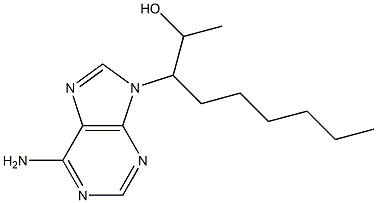 6-Amino-9-[1-(1-hydroxyethyl)heptyl]-9H-purine Structure