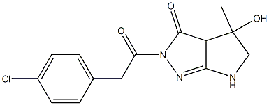 2-(4-Chlorophenylacetyl)-3a,4,5,6-tetrahydro-4-hydroxy-4-methylpyrrolo[2,3-c]pyrazol-3(2H)-one