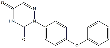 2-[4-フェノキシフェニル]-1,2,4-トリアジン-3,5(2H,4H)-ジオン 化学構造式