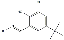 3-Chloro-5-tert-butylsalicylaldehyde oxime Structure