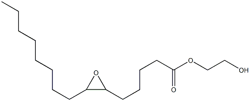 6,7-Epoxypentadecanoic acid 2-hydroxyethyl ester Structure