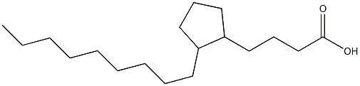 4-(2-Nonylcyclopentyl)butanoic acid Structure