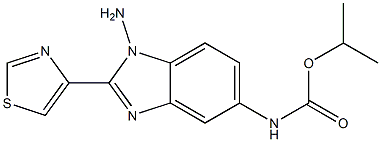 1-Amino-2-(4-thiazolyl)-1H-benzimidazole-5-carbamic acid isopropyl ester Structure