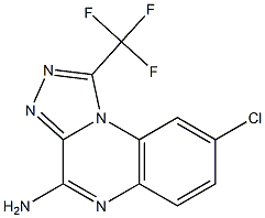 4-Amino-1-trifluoromethyl-8-chloro[1,2,4]triazolo[4,3-a]quinoxaline Structure