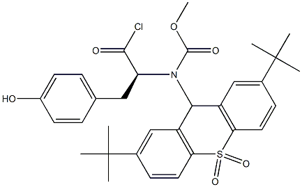 [(2S)-2-[(2,7-Di-tert-butyl-9H-thioxanthene 10,10-dioxide)-9-ylmethoxycarbonylamino]-3-(4-hydroxyphenyl)propionyl] chloride