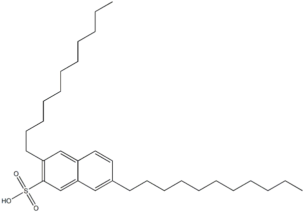 3,7-Diundecyl-2-naphthalenesulfonic acid,,结构式