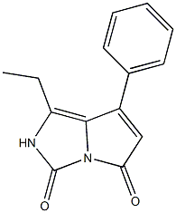 7-Phenyl-1-ethyl-2H-pyrrolo[1,2-c]imidazole-3,5-dione,,结构式