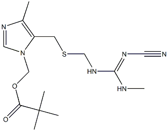 Pivalic acid [5-[[[(2-cyano-3-methylguanidino)methyl]thio]methyl]-4-methyl-1H-imidazol-1-yl]methyl ester