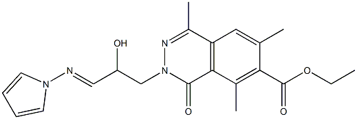 4,6,8-Trimethyl-2-(2-hydroxy-3-pyrrolizinopropyl)-1-oxo-1,2-dihydrophthalazine-7-carboxylic acid ethyl ester