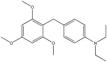 N,N-Diethyl-4-(2,4,6-trimethoxybenzyl)aniline Struktur