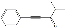 1-フェニル-4-メチル-1-ペンチン-3-オン 化学構造式