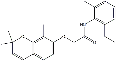 2-[[2,2-Dimethyl-8-methyl-2H-1-benzopyran-7-yl]oxy]-2'-methyl-6'-ethylacetanilide