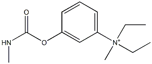 N,N-Diethyl-N-methyl-3-[[(methylamino)carbonyl]oxy]benzenaminium,,结构式