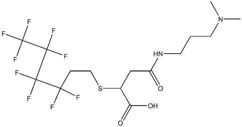 3-[[3-(Dimethylamino)propyl]carbamoyl]-2-[(3,3,4,4,5,5,6,6,6-nonafluorohexyl)thio]propionic acid|